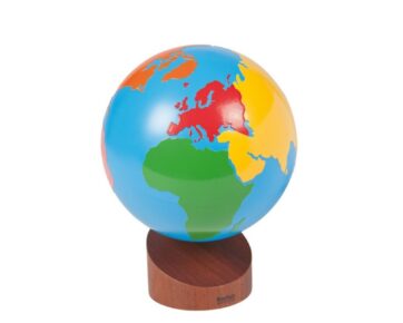 Globe Coloré (continents)